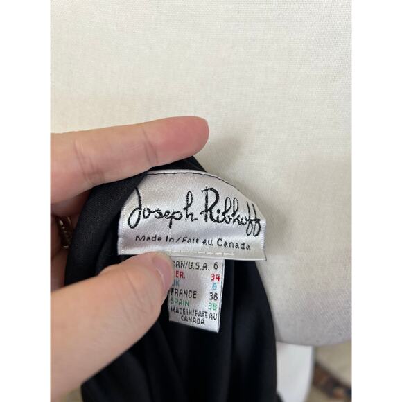 Joseph Ribkoff Black Ruched & Gathered Maxi Skirt - Picture 4 of 6